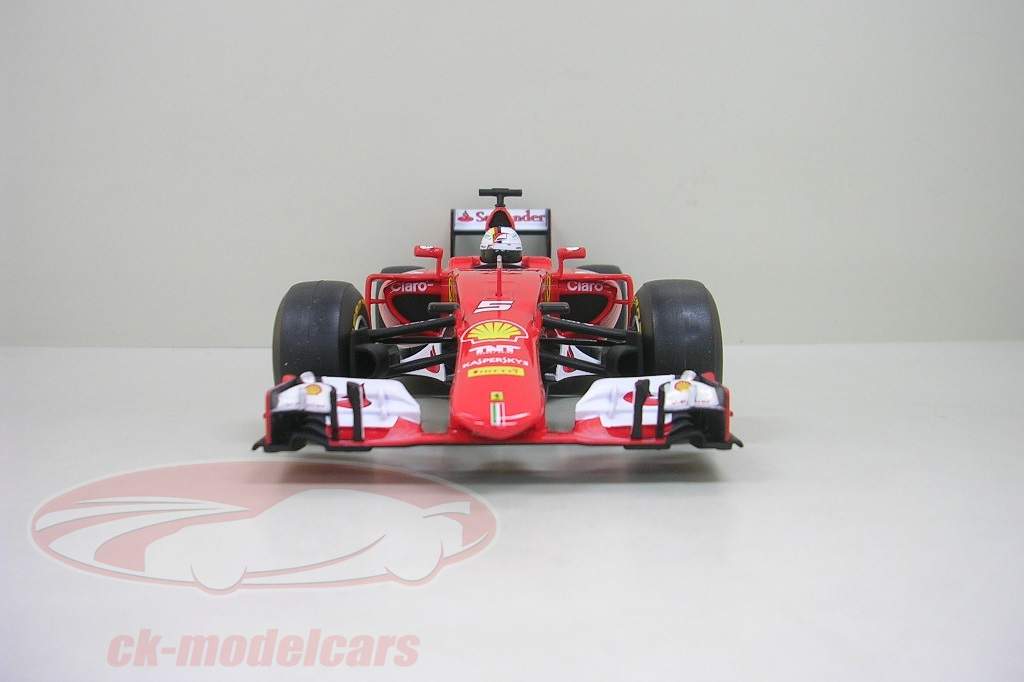 Hot off the press: Model car of Sebastian Vettel's Ferrari SF15-T