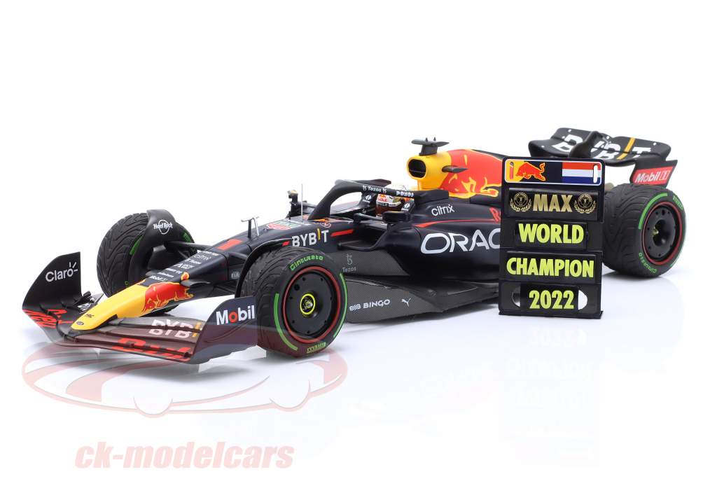 ミニカー MAX VERSTAPPEN 2022 Max Verstappen 2022: World-champion title in the cooldown room
