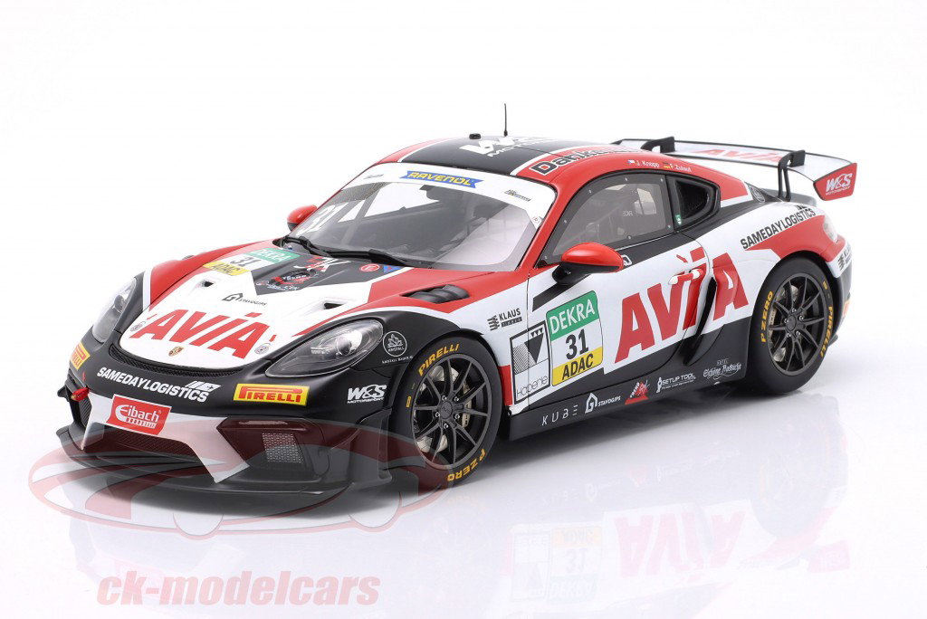1/18 ポルシェ ケイマン GT4 RS ADAC チャンピオン 2024 Limited master piece from the ADAC GT4-series