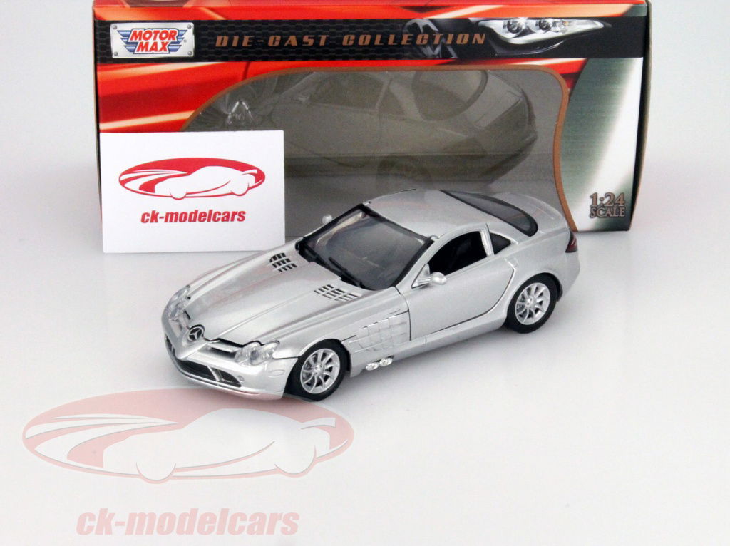 MotorMax 1:24 Mercedes-Benz SLR McLaren silver 73306 model