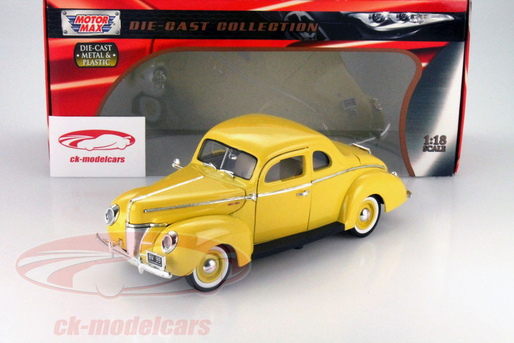 MOTORMAX　ミニカー MotorMax 1:18 Ford Deluxe Coupe Year 1940 yellow 73108 model