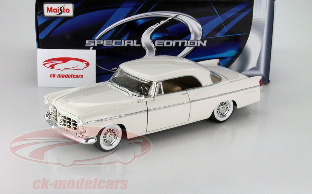 マイスト　クライスラー300B 1/18 Maisto 1956 Chrysler 300B. 1:18 scale. White. Special