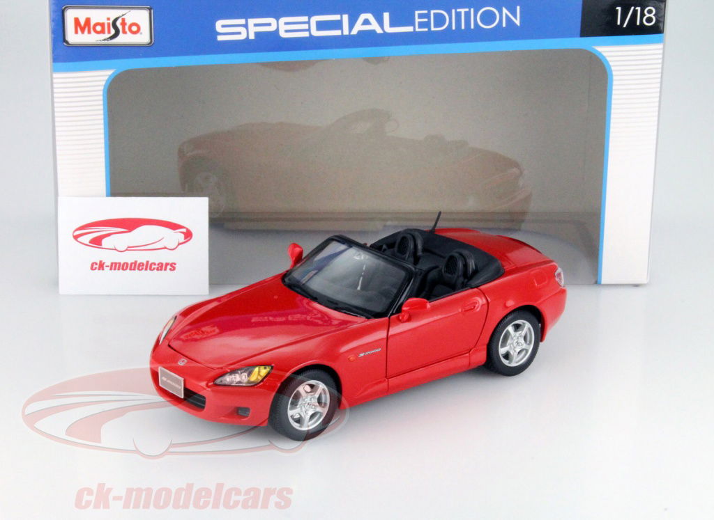 Maisto 1:18 Honda S2000 red 31879 model car 31879 090159318798