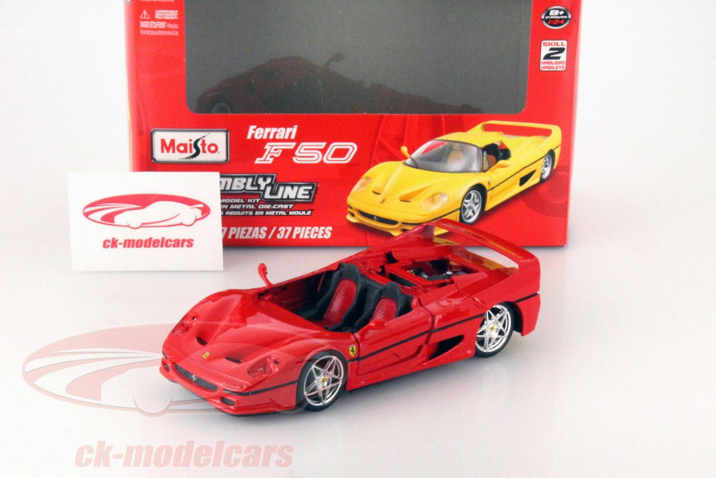 Maisto 1:24 Ferrari F50 red Kit 39923 model car 39923