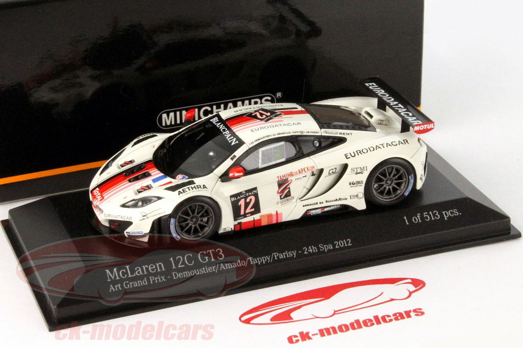 TSMMODEL 1/43マクラーレンMP4-12C GT3 テストカー TSM/トゥルースケール 1/43 マクラーレン MP4-12C GT3 2011 スパ