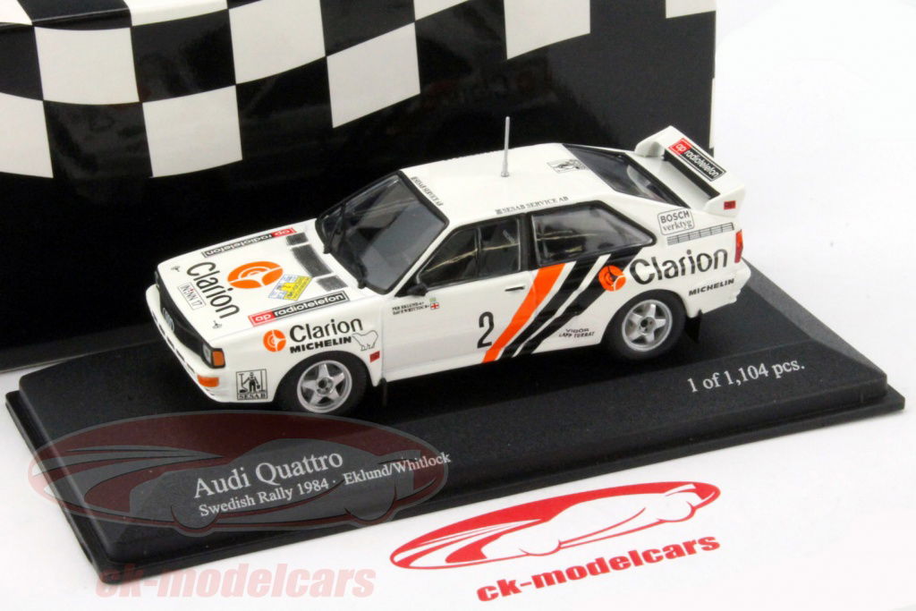 Audi quattro 1/43 minichampsアウディ純正版　クワトロ Audi quattro 1/43 minichampsアウディ純正版 クワトロ