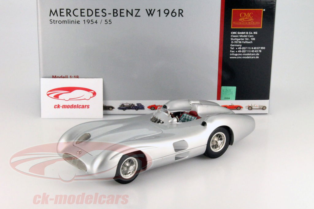 CMC 1:18 メルセデスベンツW196R年1955分の1954銀 の合理化 M-127
