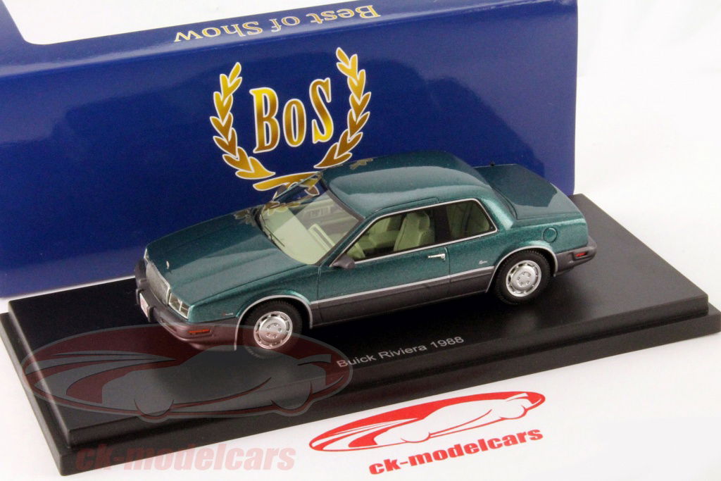 BoS-Models 1:43 Buick Riviera Year 1988 green BoS43280 model