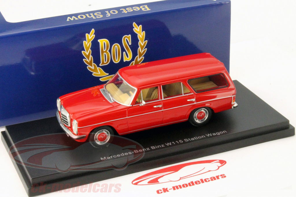 Best of Show メルセデス・ベンツ BINZ W115 ワゴン BoS-Models 1:43 Mercedes-Benz Binz W115 Station wagon red