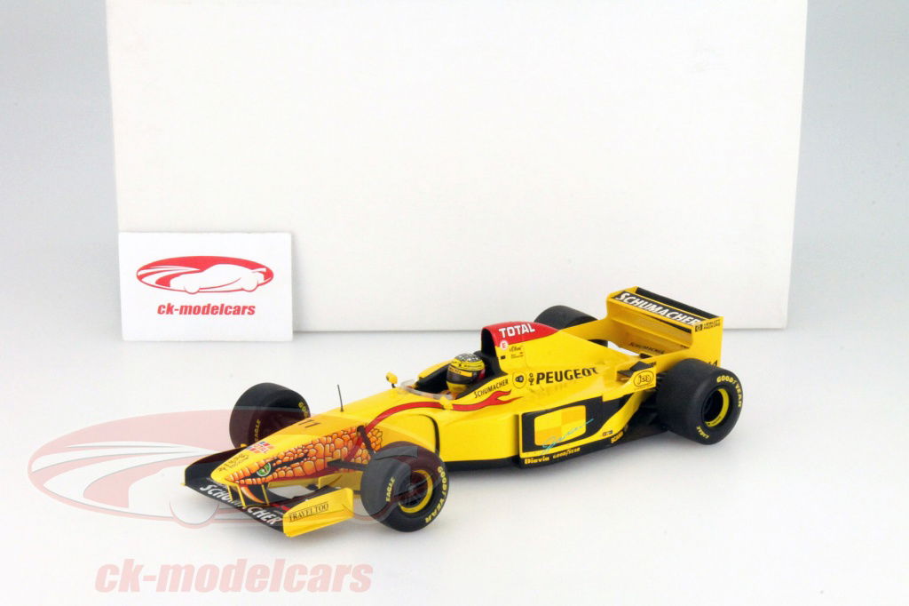 【ミニチャンプス　ジョーダンプジョー　Jordan 197 1997年1/18】 Minichamps 1:18 G. Fisichella Jordan 197 Peugeot formula one