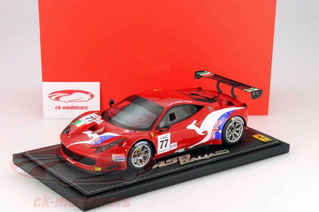 ミニカー　1/18 Ferrari 458 GT3 GT Asia 2013 Rosso Corsa 322 TOTAL #77(レッド×ホワイト×ブルー) [P1876V] BBR Models 1:18 Ferrari 458 Italia GT3 #77 GT Asia 2013 red