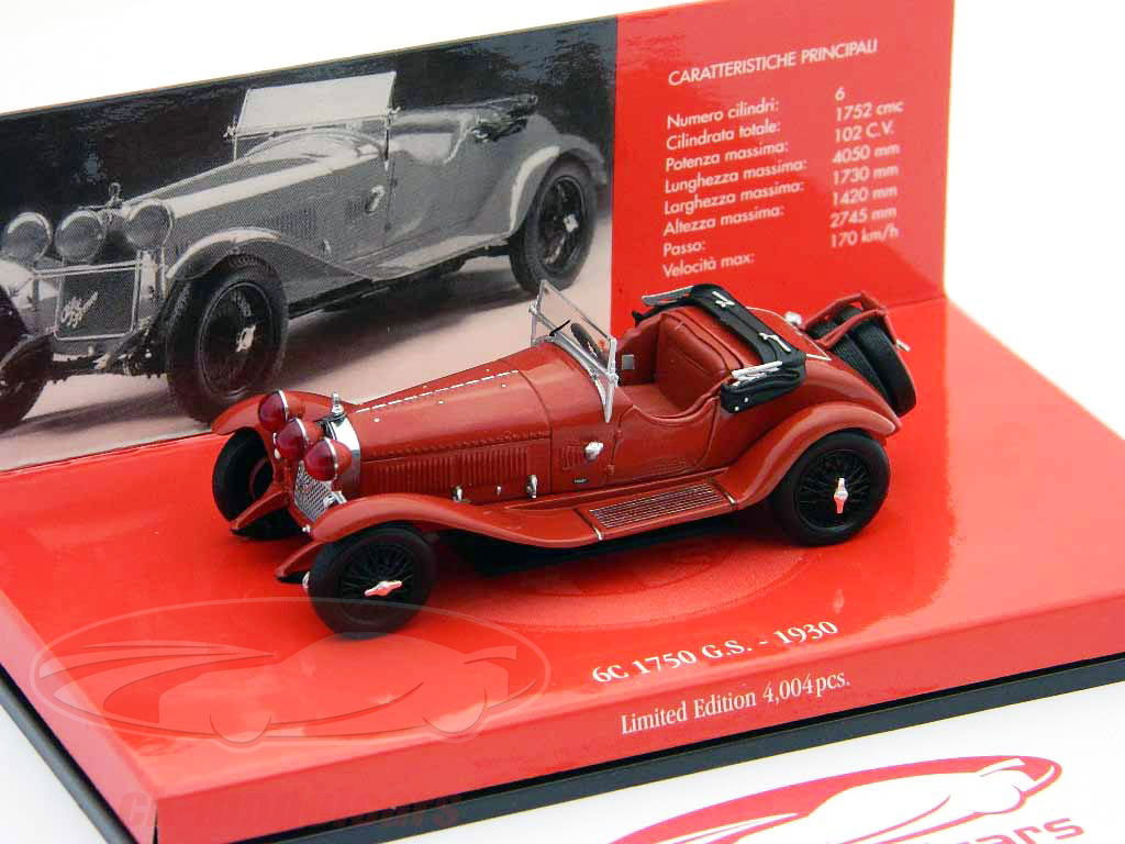 Minichamps 1:43 Alfa Romeo 6C 1750 G.S. 1930 red/rot 403