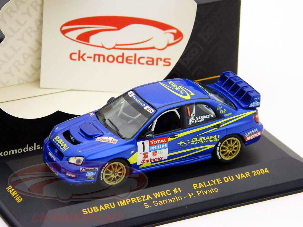 Ixo 1:43 Subaru Impreza WRC #1 Rally du Var 2004 RAM160 model car