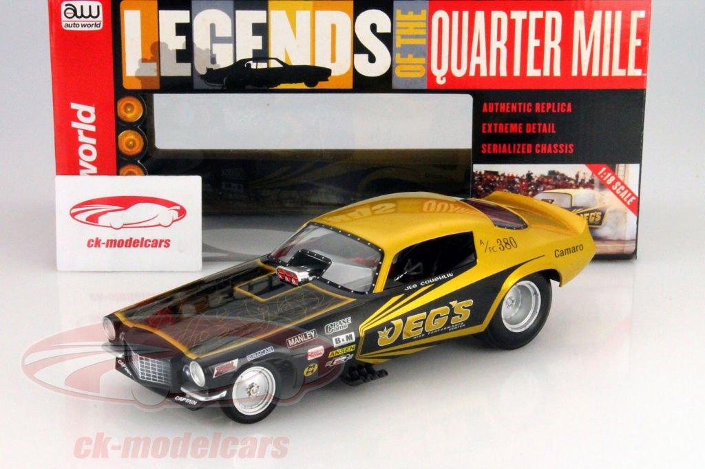 ミニカー '70 CAMARO FUNNY CAR AutoWorld 1:18 Chevrolet Camaro Funny Car 1970 Jeg Coughlin