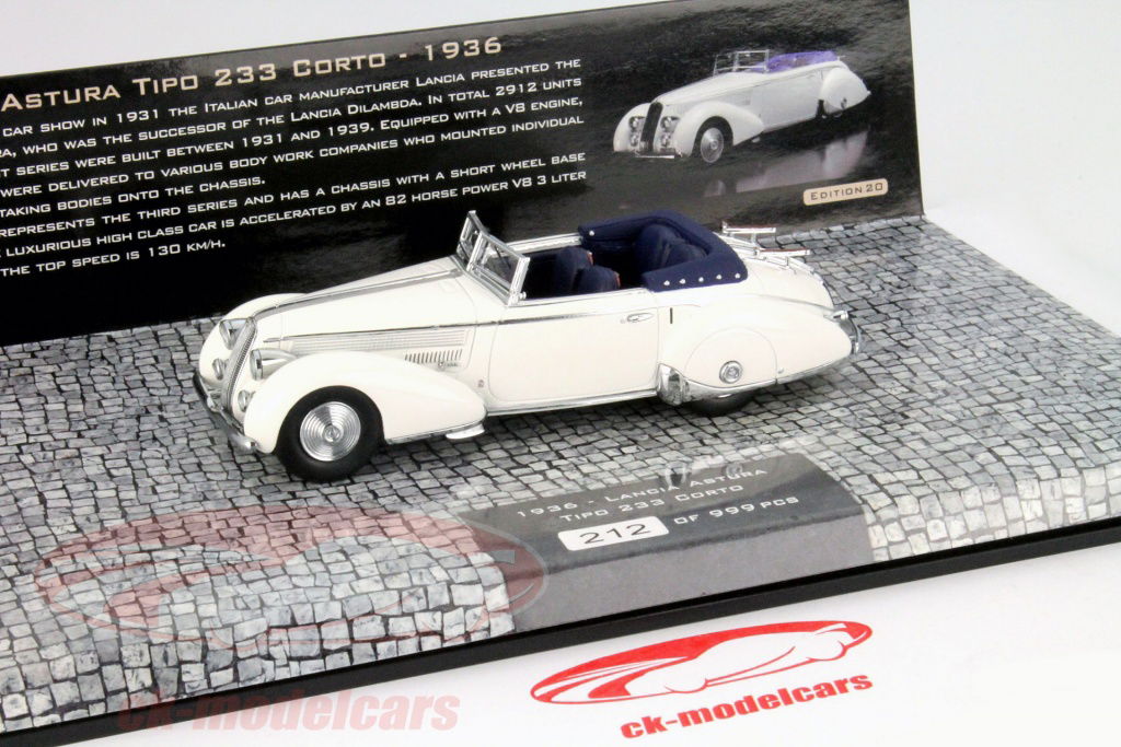 Lancia Astura Tipo 233 Corto 1936 ホワイト Lancia Astura Tipo 233 Corto 1936 ホワイト 【公式通販】