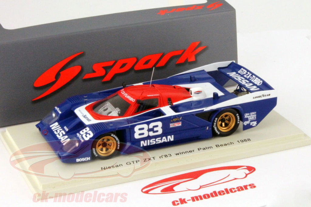 Spark 1:43 Nissan GTP ZXT #83 Winner West Palm Beach 1988