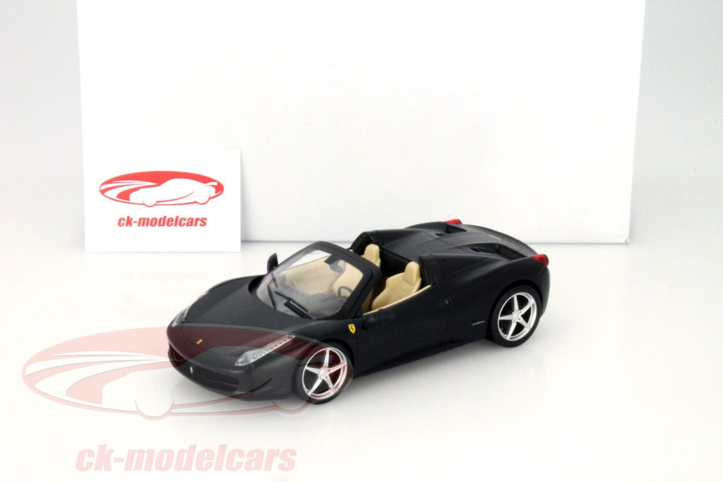 HOT WHEELSホットウィール フェラーリ458スパイダー ブラック1/43 HOT WHEELSホットウィール フェラーリ458スパイダー ブラック1