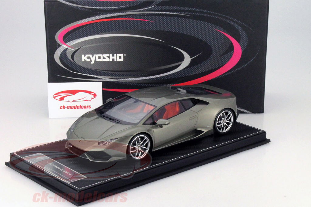 京商 ランボルギーニ HURACAN 1/18 Kyosho 1:18 Lamborghini Huracan LP 610-4 gray KY-J004G model