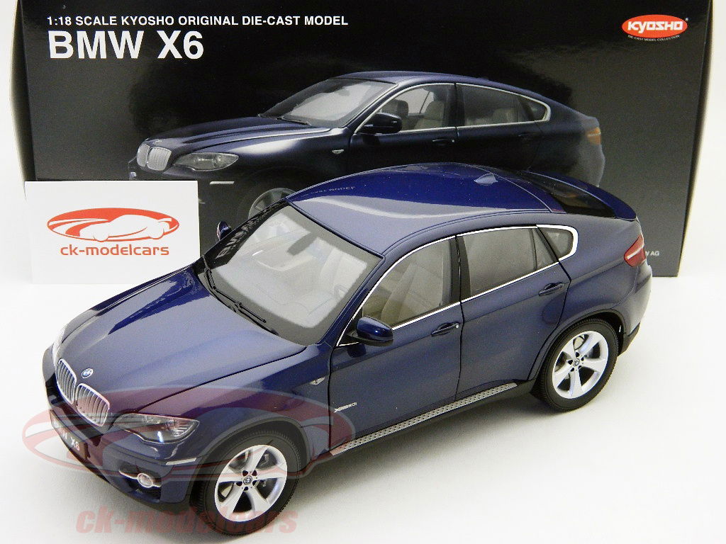 Kyosho 1:18 BMW X6 Deep Sea blue / blau 08761BL model car