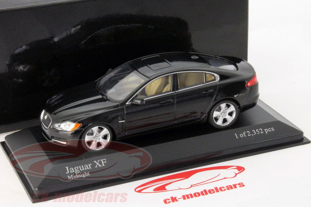 Minichamps 1:43 Jaguar XF Year 2007 black metallic 400130700