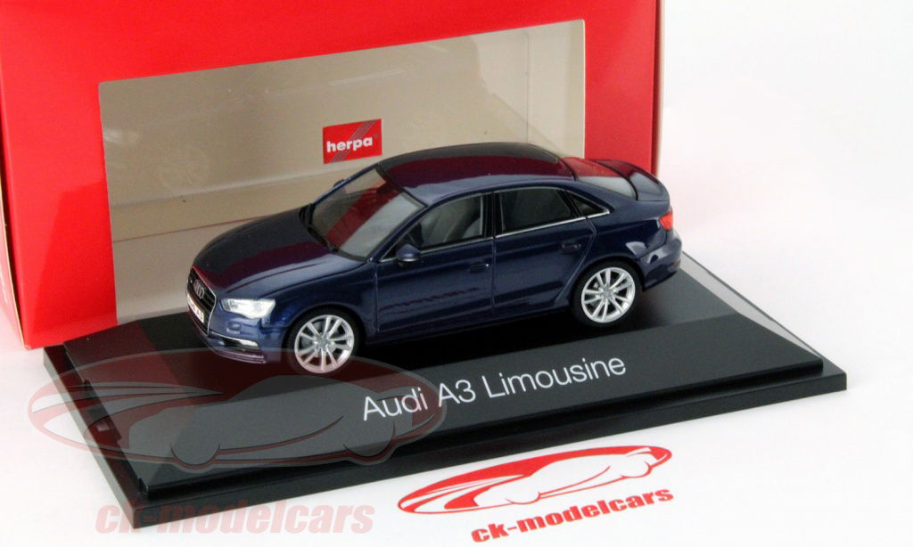 1/43 Herpa アウディ A3 Limousine Audi Diecast model cars Audi A3 1/43 Herpa Limousine blue