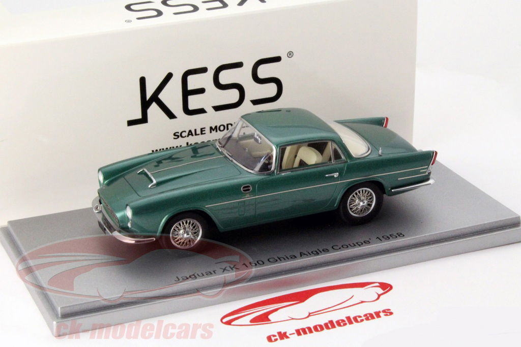 KESS 1:43 Jaguar XK 150 Ghia Aigle Coupe Year 1958 green