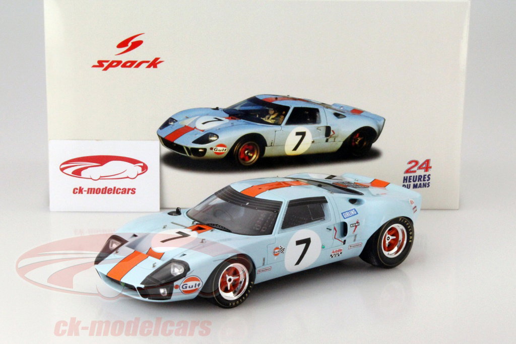 Spark 1:18 Ford GT40 Mk.I #7 3rd 24h LeMans 1969 Hobbs, Hailwood