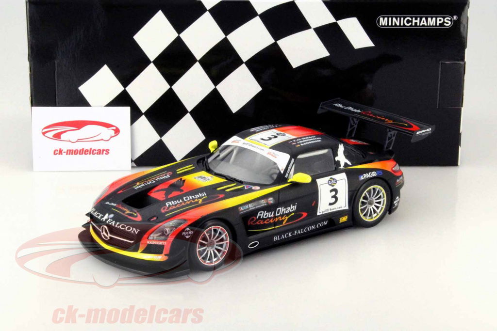 Minichamps 1:18 Mercedes-Benz SLS AMG GT3 #3 Winner Gulf 12h Abu