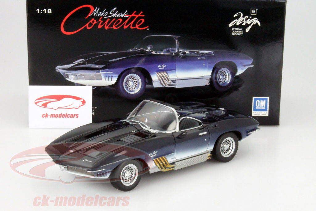 ミニカー AUTOart mobile Mako Shark Corvette 1/18 AUTOart 1:18 Scale Chevrolet Corvette Mako Shark 1961 Mako