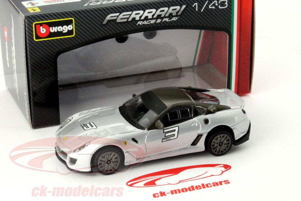 ミニカー *MR1/43 2009 Ferrari 599XX #3 F 1:43 Hot Wheels Elite Ferrari 599XX 2009 rot mit Carbon Dach