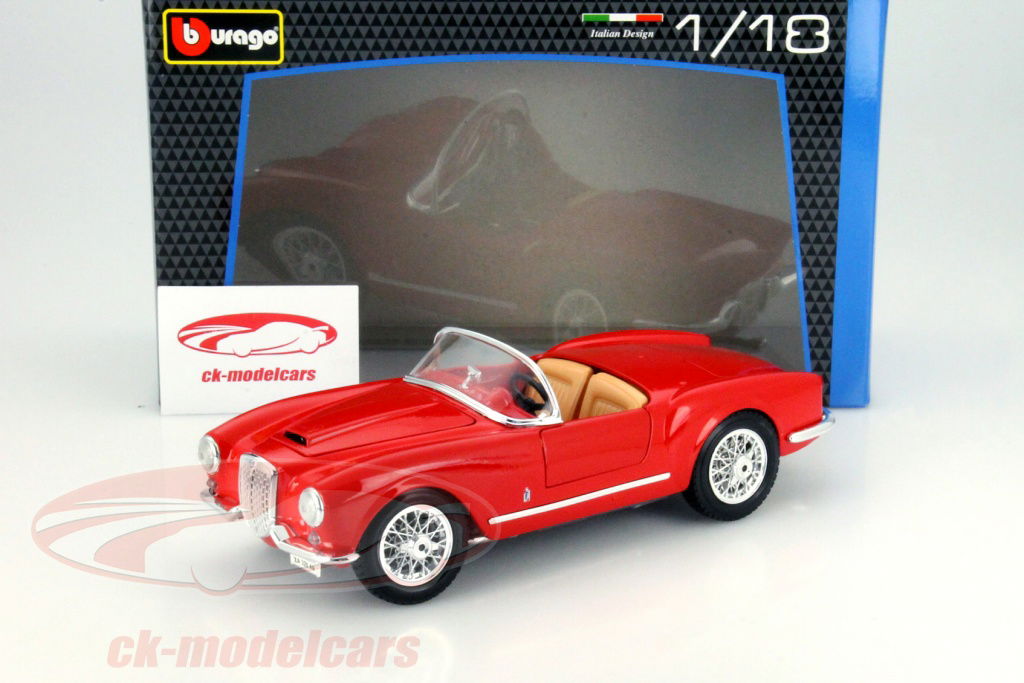 Bburago 1:18 Lancia Aurelia B24 Spyder Year 1955 red 18