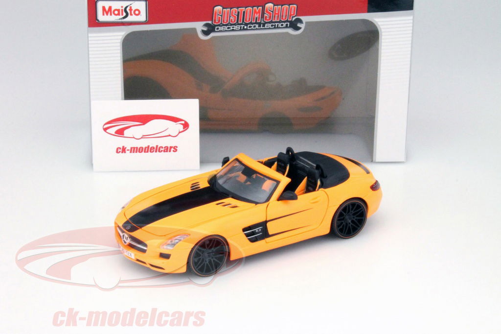 Maisto 1:24 Mercedes-Benz SLS AMG Roadster orange / black