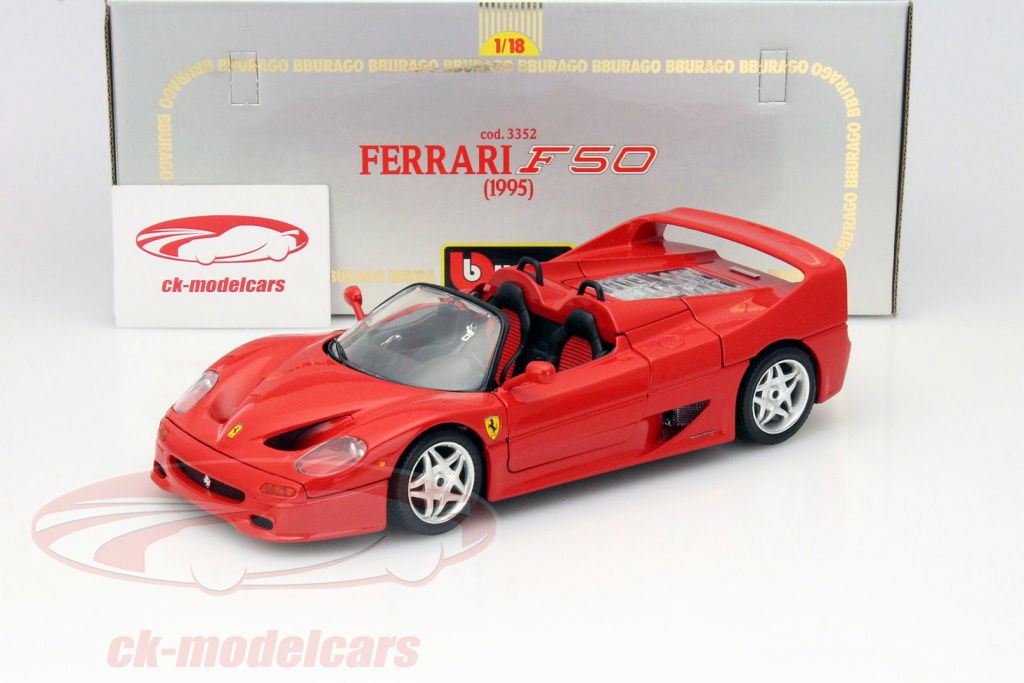 Burago(ブラーゴ) Ferrari F50 1/18 Bburago 1:18 Ferrari F50 year 1995 black 8002455033727 model
