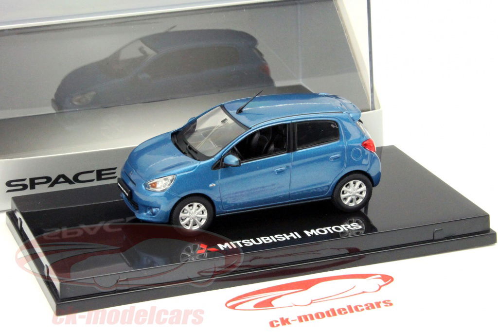 ミニカー 1:43 MITSUBISHI SPACE STAR Sun Star Models 1:43 Mitsubishi Space Star Year 2010 blue