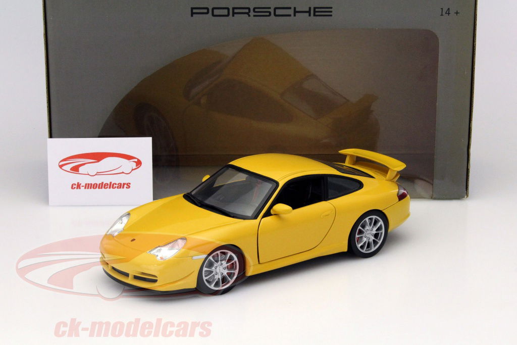 Porsche - 新品ポルシェ GT3 イエロー1/18 ミニカー HotWheels HotWheels 1:18 Porsche 911 GT3 yellow WAP02102613 model car