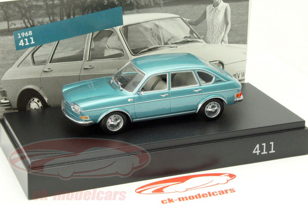 Minichamps 1:43 Volkswagen VW 411 1968 明るいです ブルー