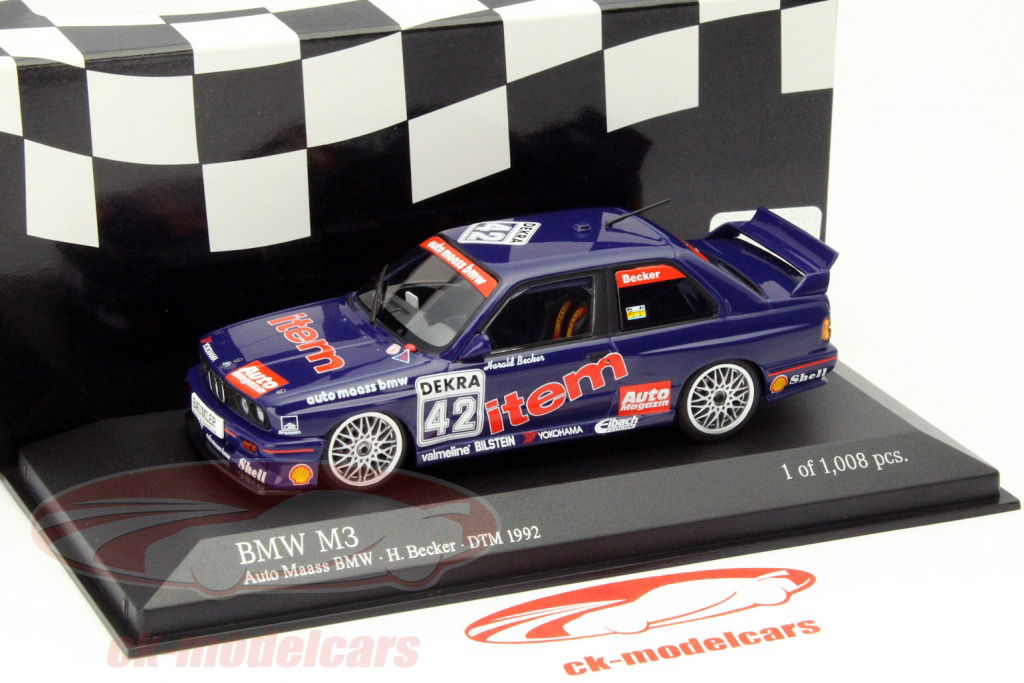 Minichamps 1:43 BMW M3 (E30) #42 DTM 1992 Harald Becker 430922042