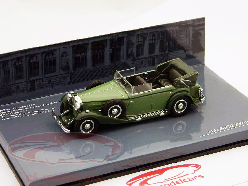 ミニカー MAYBACH ZEPPELIN DS8 1/43 1930 Maybach Zeppelin V12 DS8 Convertible - White and Black