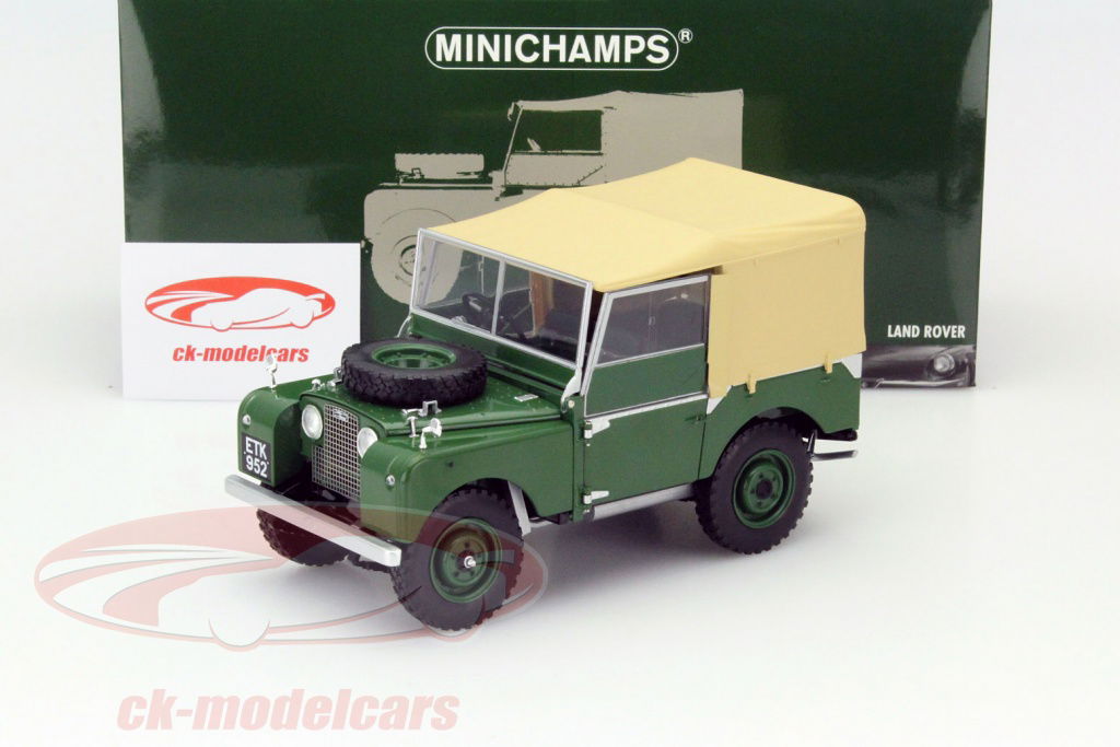 Minichamps 1:18 Land Rover Year 1948 dark green 150168906 model