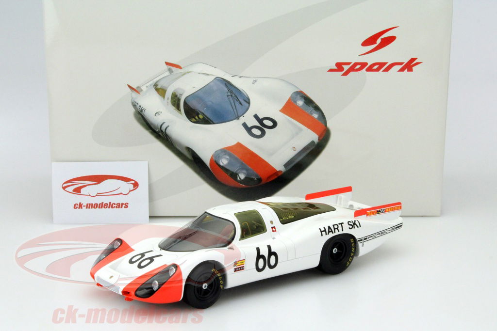 ミニカー 1522 SRC Porsche 907L 24h Le Mans 1968 Spark 1:18 Porsche 907/8 #66 2nd 24h LeMans 1968 Steinemann