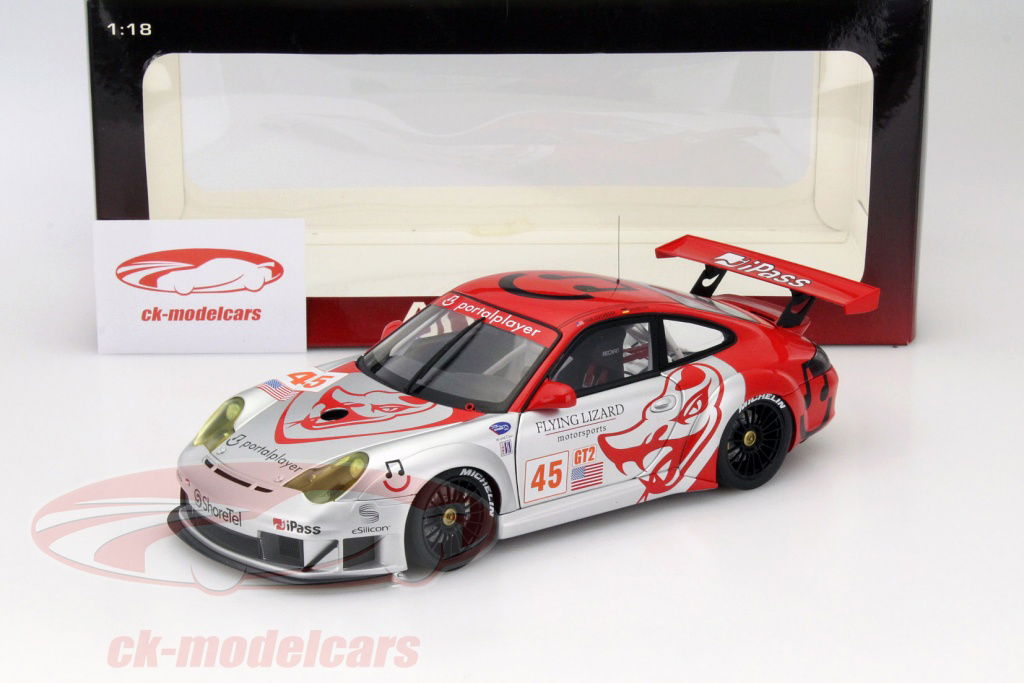 AUTOart 1:18 ポルシェ911（996）GT3 RSRリザードALMSのGT2 2006