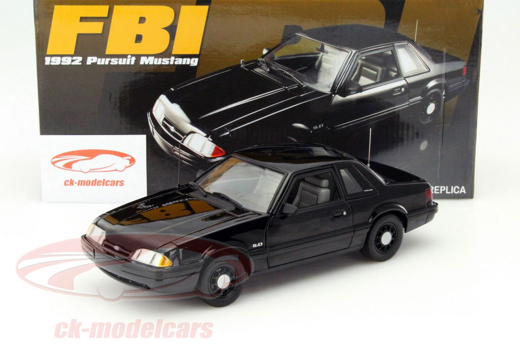 GMP 1:18 Ford Mustang 5.0 FBI Pursuit Mustang Year 1992