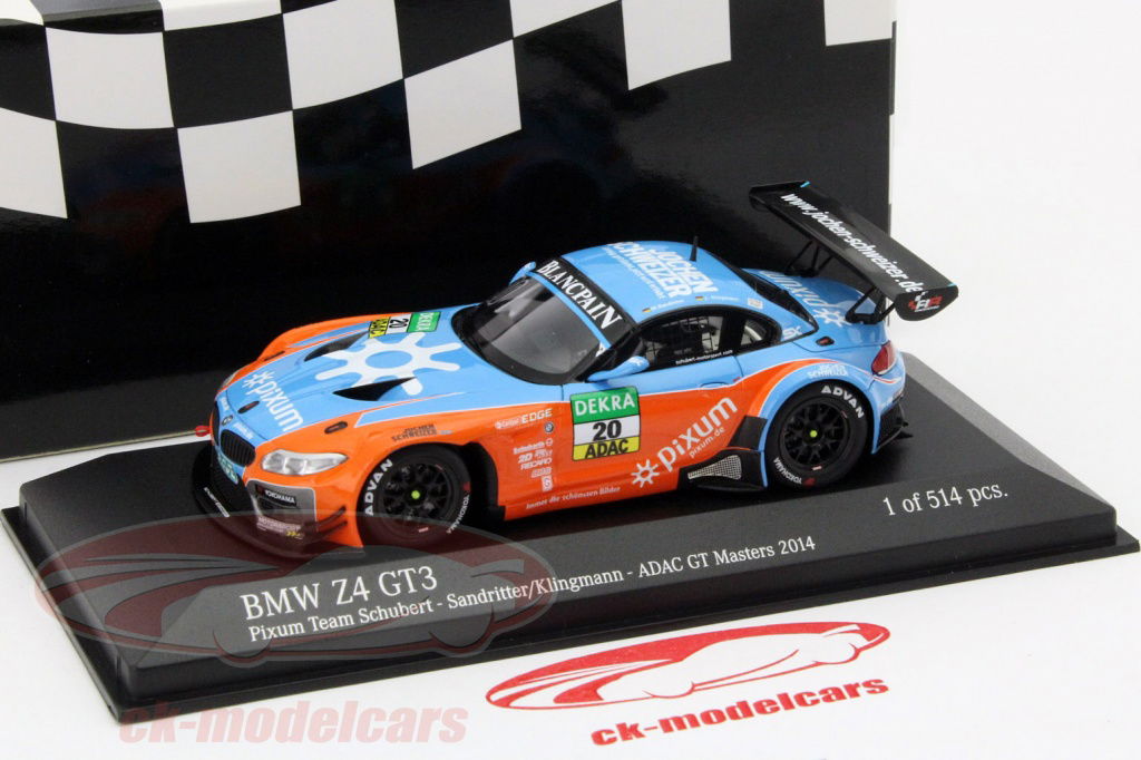 Minichamps 1:43 BMW Z4 GT3 #20 ADAC GT Masters 2014 Sandritter
