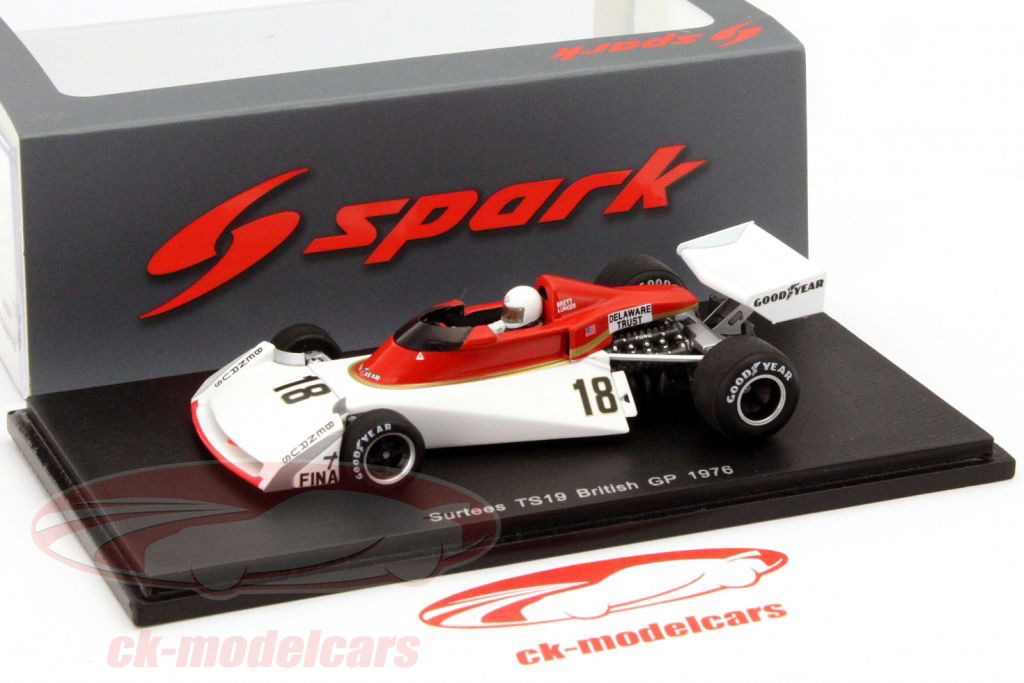 Spark 1:43 Brett Lunger Surtees TS19 #18 Great Britain GP