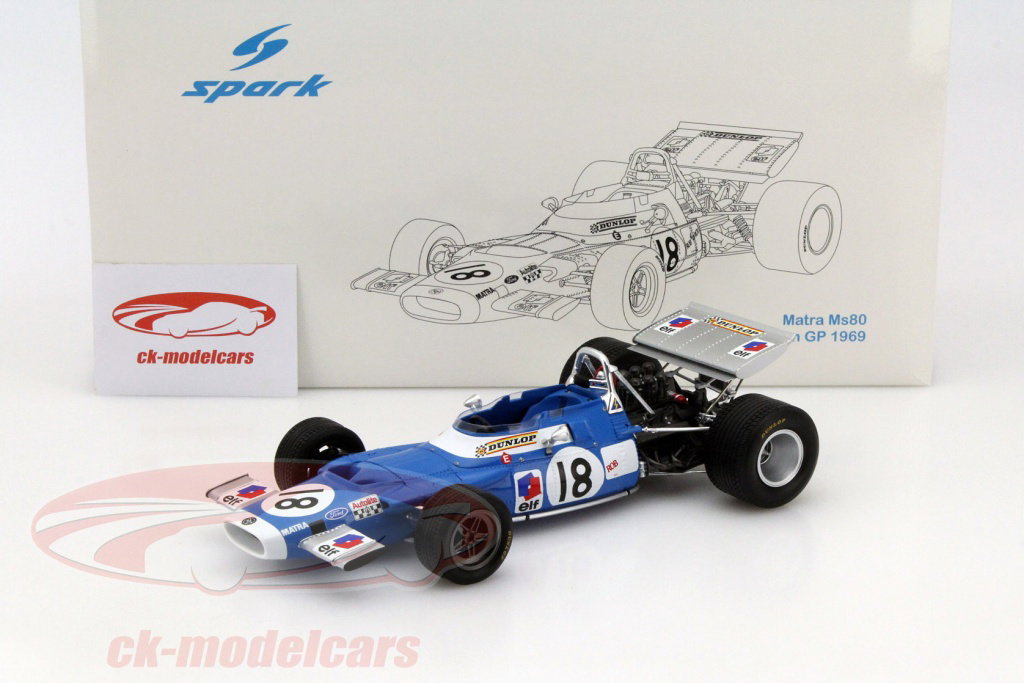 Spark 1:18 Jean-Pierre Beltoise Matra MS80 #18 Canada GP formula 1