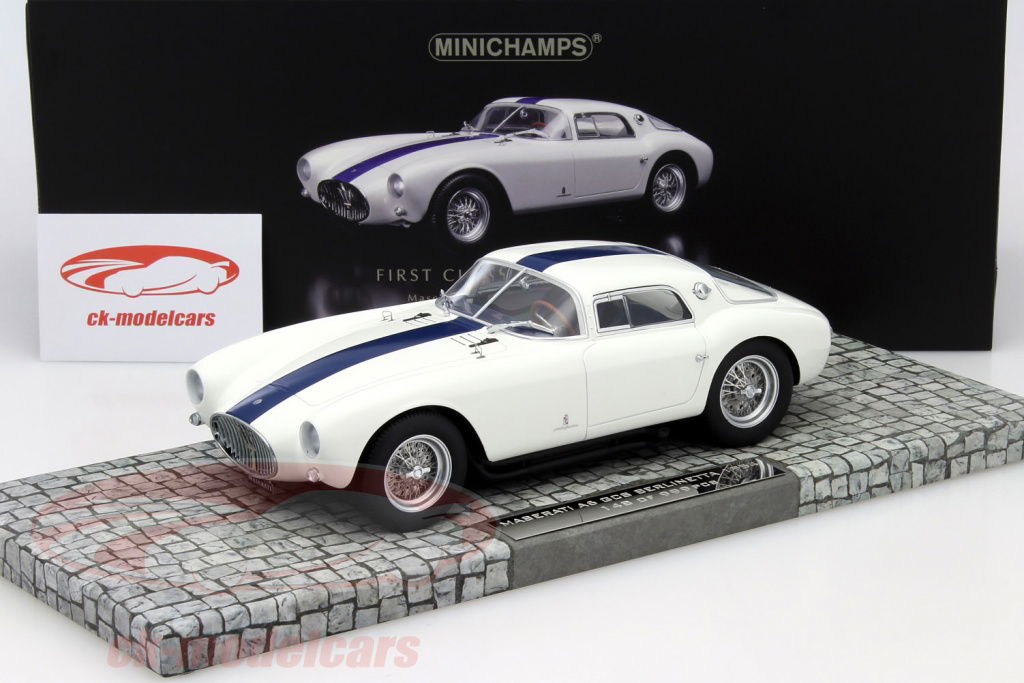 特価 MINICHAMPS (1/18) マセラティ A6GCS MINICHAMPS 107123460 Scale 1/18 | MASERATI A6GCS 1954 WHITE BLUE