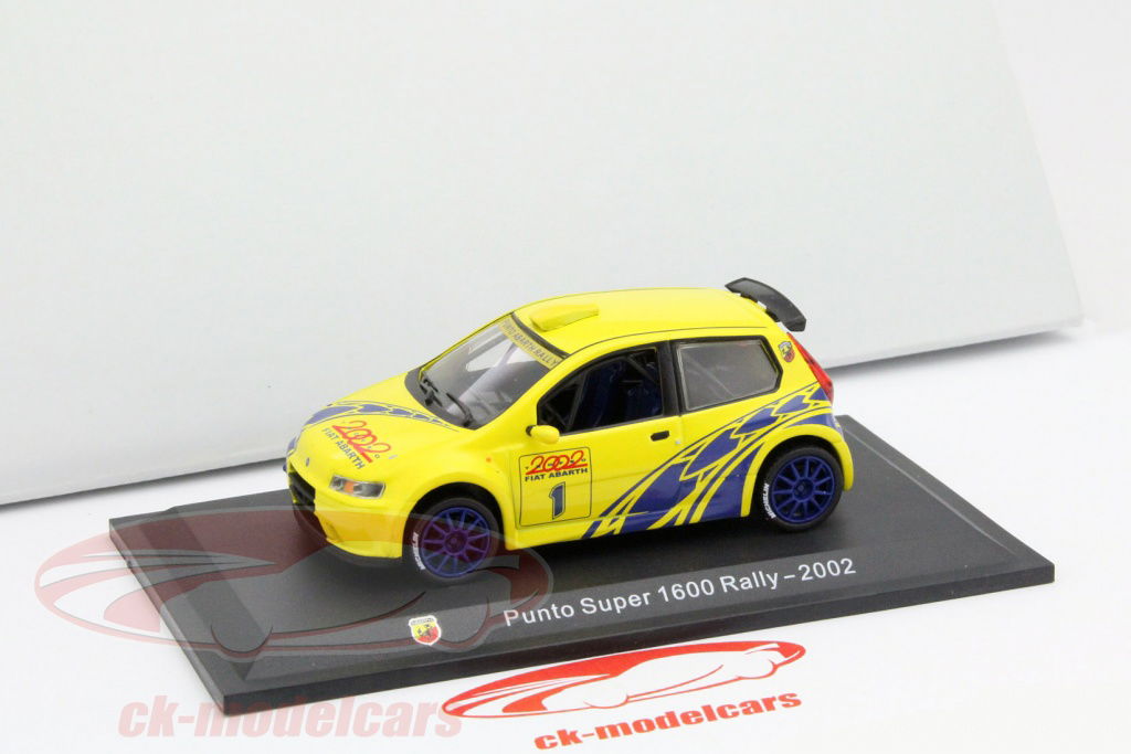 Altaya 1:43 Fiat Punto Super 1600 Rallye Year 2002 yellow