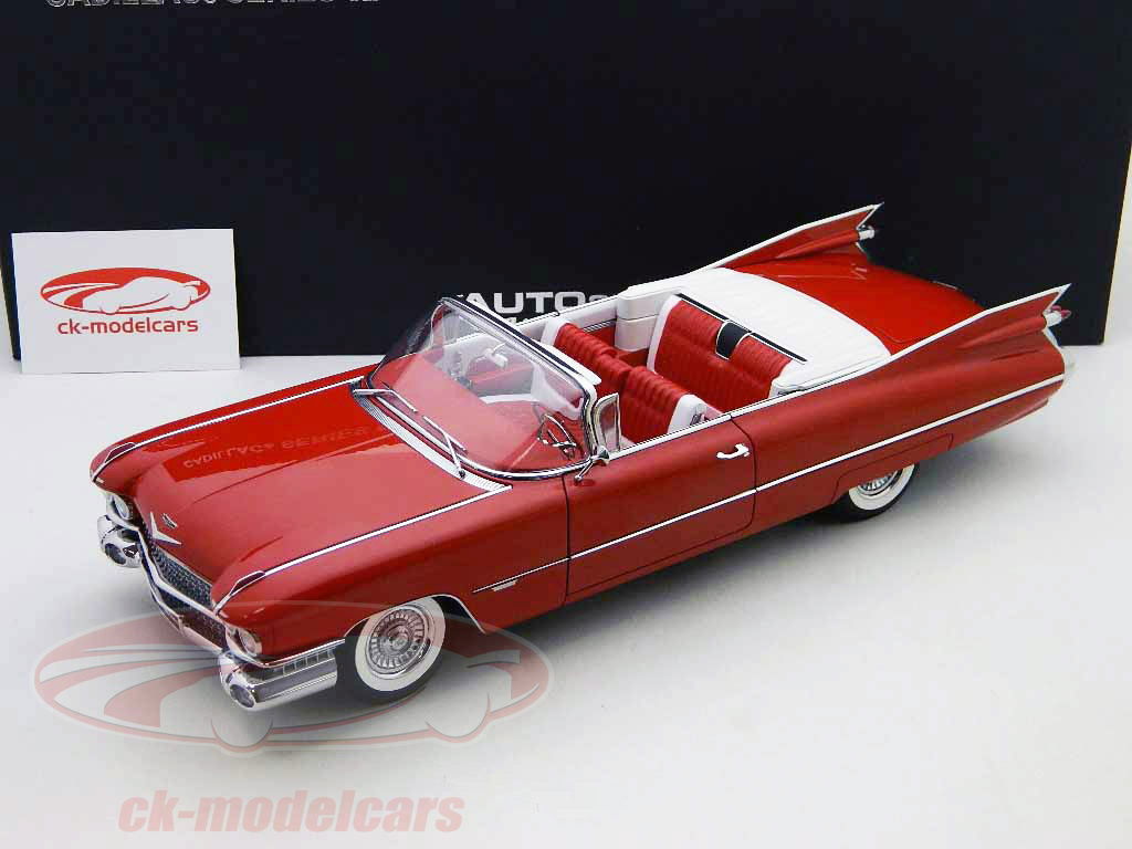 Autoart CADELLAC SERIES 62　1/18（赤） 1/18 キャデラック コンバーチブル シリーズ62 1959 レッド