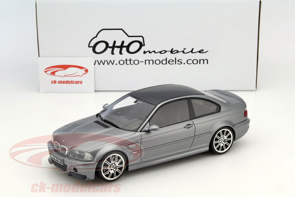 ミニカー BMW E46 M3 CSL 1/18  OttO mobile Ltd Ottomobile 1:18 BMW M3 (E46) CSL Year 2003-2004 silver gray