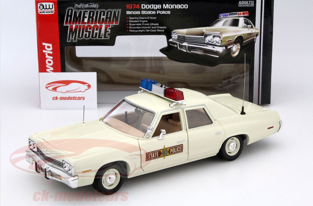 ミニカー 1/18 Dodge Monaco 1974 Chicago Police 1974 Dodge Monaco Chicago Department Police Car Limited to